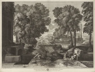 View with a Road, Buildings, and People