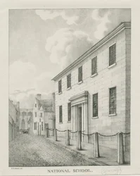 Tamworth - National School: lithograph, n.d. [1796-1865]