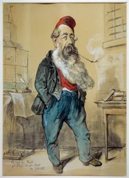 Caricature portrait of Jules Miot (1810-1883), politician