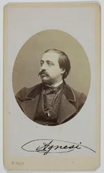 Portrait of Luigi Agnesi, 1833-1875, opera singer