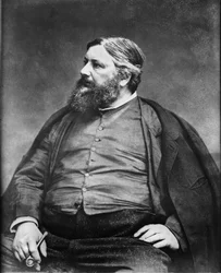 Portrait of the painter Gustave Courbet by photographer Etienne Carjat