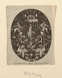Athena, from Grotesques on Black Ground, Divinities and Allegories (Grotesques on Black Ground, Divinities and Allegories)