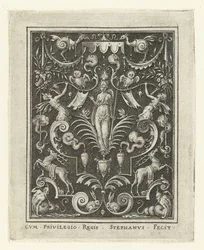 Bellona, Flat Decorations with God Figures in a Grotesque Frame (later version) (series title)