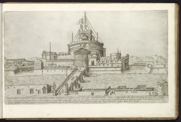 Castle of the Holy Angel and the Bridge of Angels in Rome