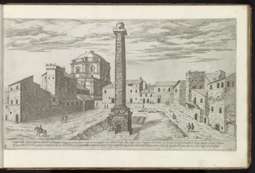 Forum of Trajan with the Column of Trajan in Rome
