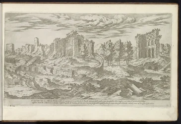 Ruins of the Baths of Trajan in Rome