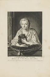 Portrait of the actress Madame Quinault-Dufresne