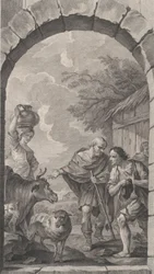 The Chapel of the Enfants-Trouvés in Paris: Groupe des bergers devant une chaumière