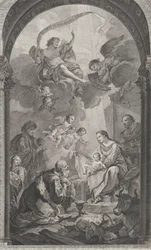 The Chapel of the Enfants-Trouvés in Paris: Les Rois mages Gaspard et Melchior adorant l