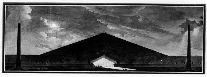 Funeral monument, “characterizing the genre of shadow architecture” - E. L. Boullée.