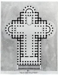 Project for the Church of the Madeleine. Drawing. Architecture