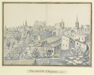 View of the City of Avignon, 1608