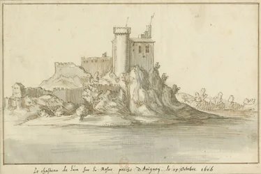 View of the Château de Lair on the Rhône near Avignon, October 17, 1616