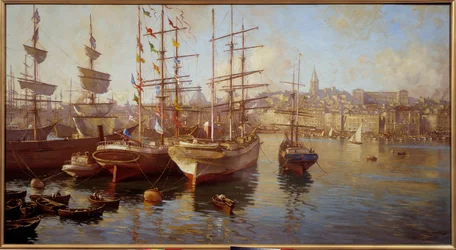 Orange Balacelles (View of the Port of Marseille)
