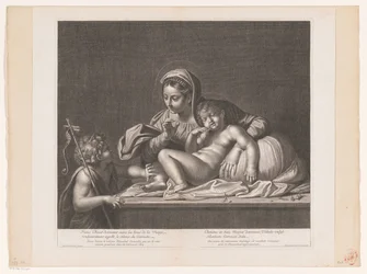 Mary with Sleeping Christ Silencing John the Baptist