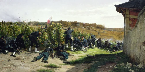 The Tirailleurs de la Seine at the Battle of Rueil-Malmaison, 21st October 1870, 1875
