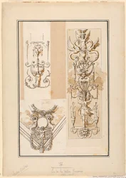 Design for Ornamental Arabesque Motifs