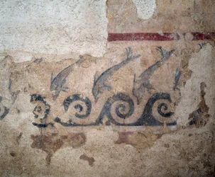 Detail of fresco from Bruschi tomb, 2nd century BC