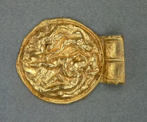 Embossed bulla pendant, Etruscan civilization, 4th Century BC