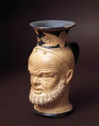 Etruscan Civilization, Vase with Silenus