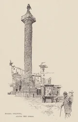 Piazza Colonna, along the Corso