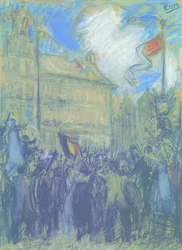 Celebration at the Grote Markt