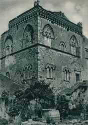 House from the time of Islamic rule, Taormina, Sicily, Italy, 1927