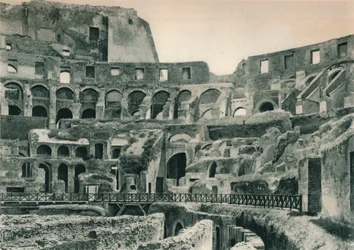 Interior of the Colosseum, Rome, Italy