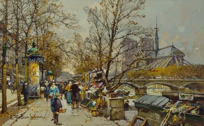 The Rive Gauche, Paris, with Notre Dame Beyond