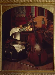 Still life with musical instruments