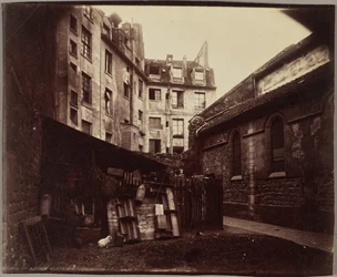 A Corner of the Courtyard, Saint-Julien-le-Pauvre, Paris