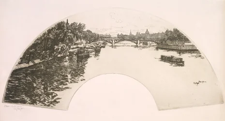 Fan, The Seine Seen from the Pont Royal