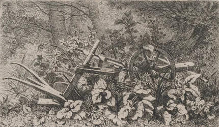 The Plow with Burdock Plants, 1858