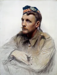Portrait of a Scottish Soldier During the Great War