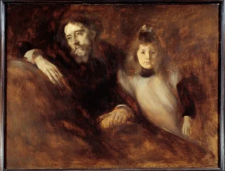 Alphonse Daudet and His Daughter