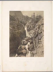 View of the Bérard Waterfall (Views in Switzerland, Savoy and Tyrol)
