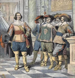 Illustration for "The Three Musketeers", Beginning of 20th Century (Engraving)