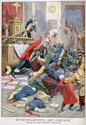 Massacre in the Church of Moukden, Manchuria, China, 1900