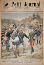 The War in the Transvaal: Union of the Boers and the Afrikaners, Front Cover of Le Petit Journal, 10 December 1899