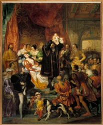 Birth of King Henry IV on 13/12/1553 at the Chateau de Pau