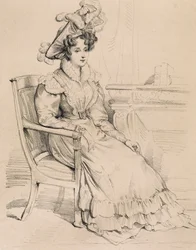Portrait of Harriet Smithson, Irish Actress and First Wife of French Composer Hector Berlioz
