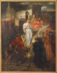 The Death of Joan of Arc, by Deveria, Eugene