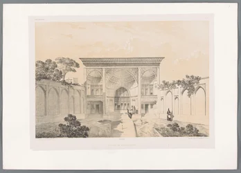 Inner Courtyard of the House of Hussein Khan in Tabriz