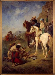 Falcon Hunting in Algeria: The Curee