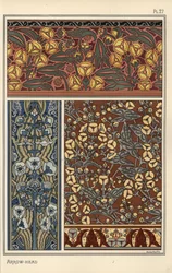 Arrowhead, Sagittaria Sagittifolia, as a Design Motif in Wallpaper and Fabric Patterns