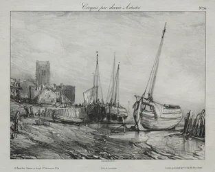 Fishing Boats along the Beach
