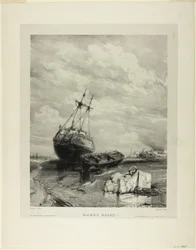 Low Tide (plate six from Six Marines)