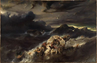 Shipwreck on a Rocky Coast