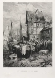 Six Marines: Interior of a Port, 1833