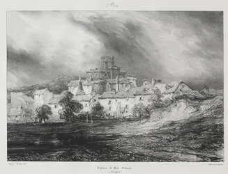 Picturesque and Romantic Voyages in Old France, Auvergne: Château de Pont-Gibaud